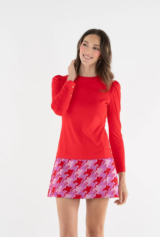 Juliette Top in Ruby