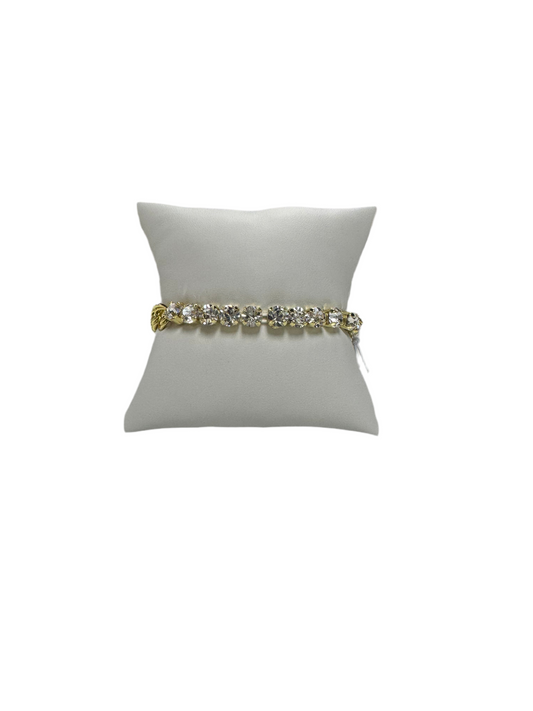 Crystal Stone Gold Link