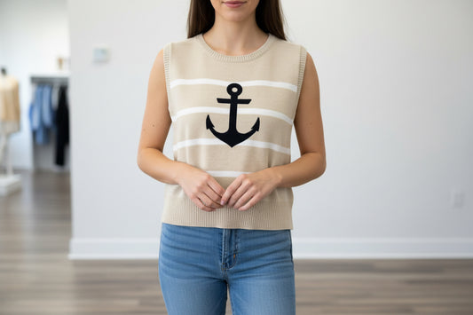 Anchor Sweater Top