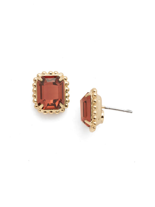 Octavia Burgundy Earrings