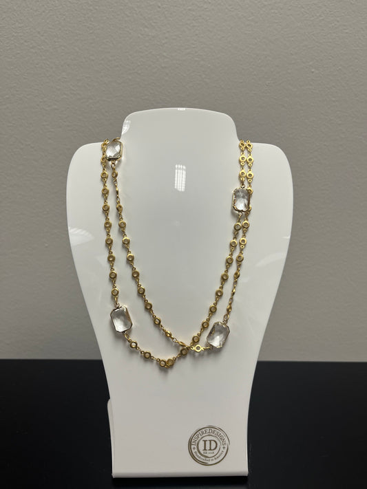 Double The Crystals Necklace