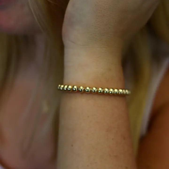 Gold Filled Stretch Bracelet 5mm