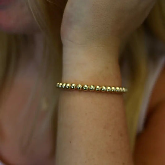 Gold Filled Stretch Bracelet 5mm