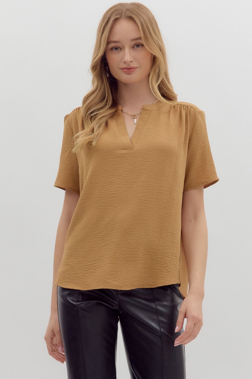 Fall Short Sleeve Blouse