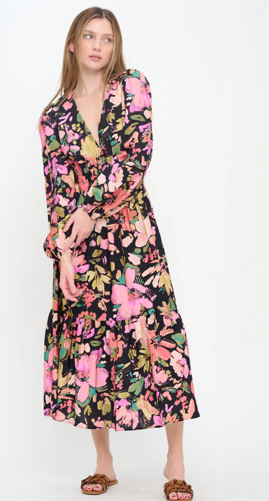 Midnight Garden Maxi Dress