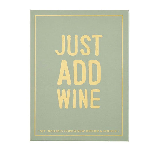 Wine Serving Set Book Box