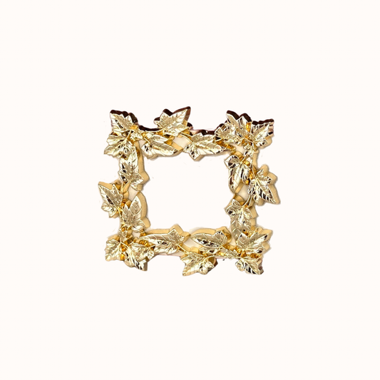 Petite Poison Ivy Buckle | Gold | 3cm
