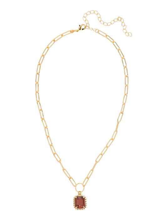 Octavia Burgundy Necklace