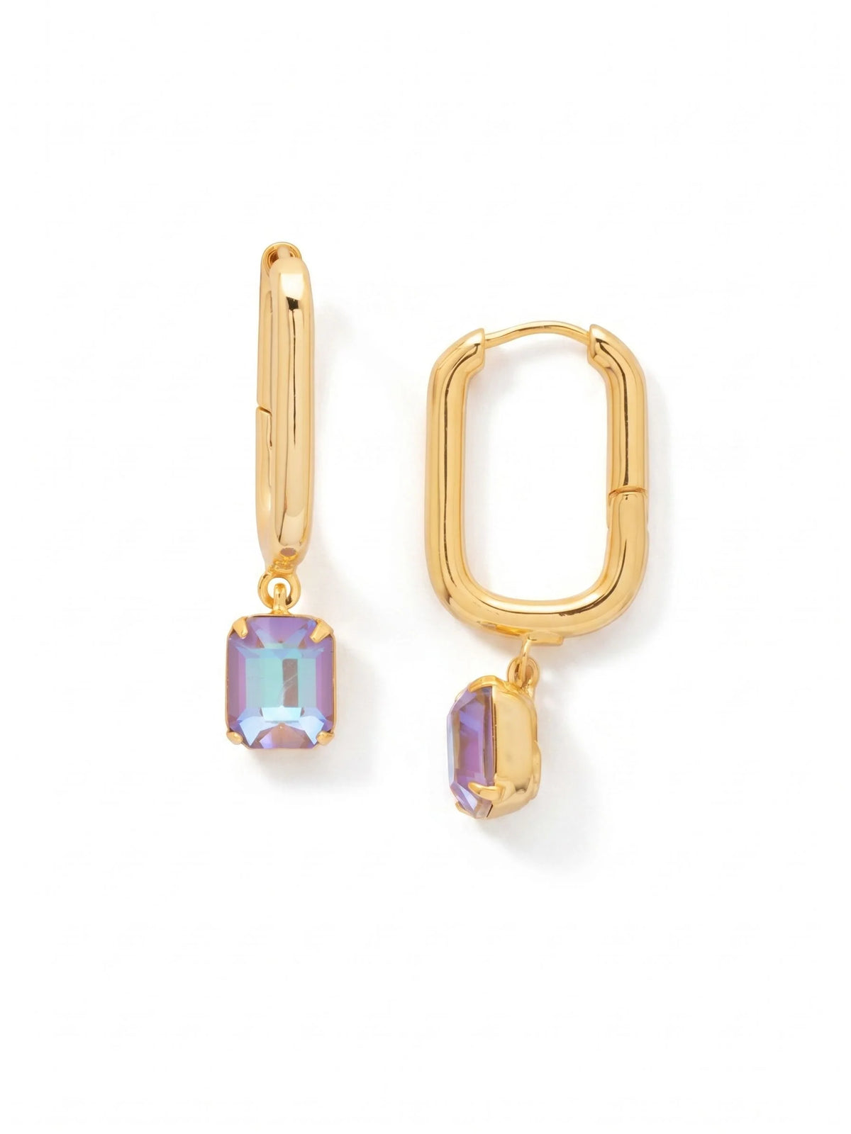 Octavia Rectangle Hoop Earrings