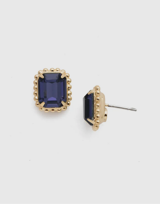 Grape Octavia Scalloped Earrings