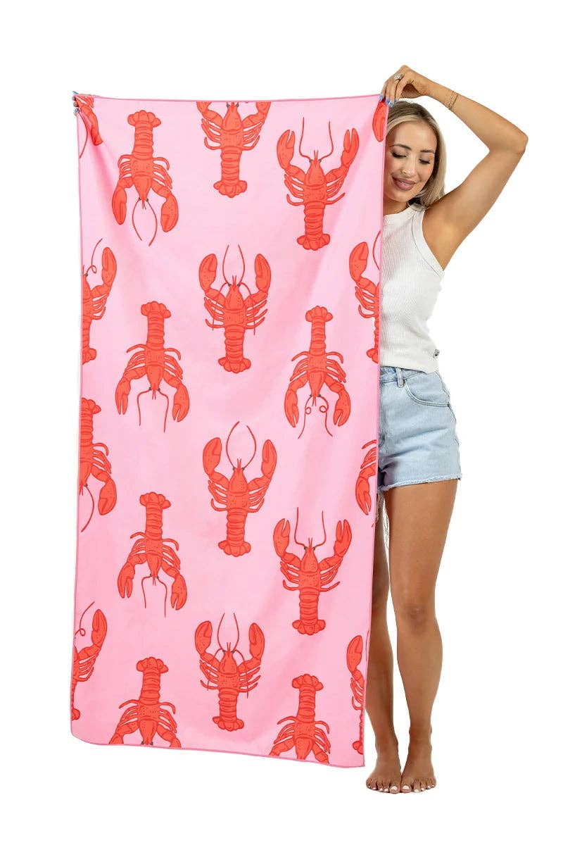 Lobster Wholesale Quick Dry Reversible Pool Towel