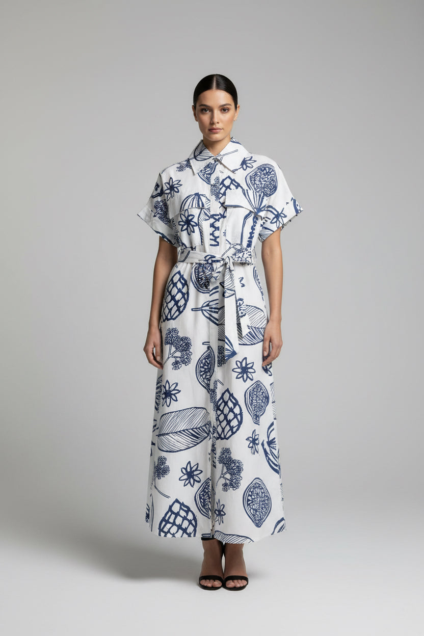 Fruit Delight Shirt Dress