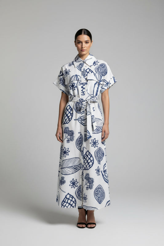 Fruit Delight Shirt Dress