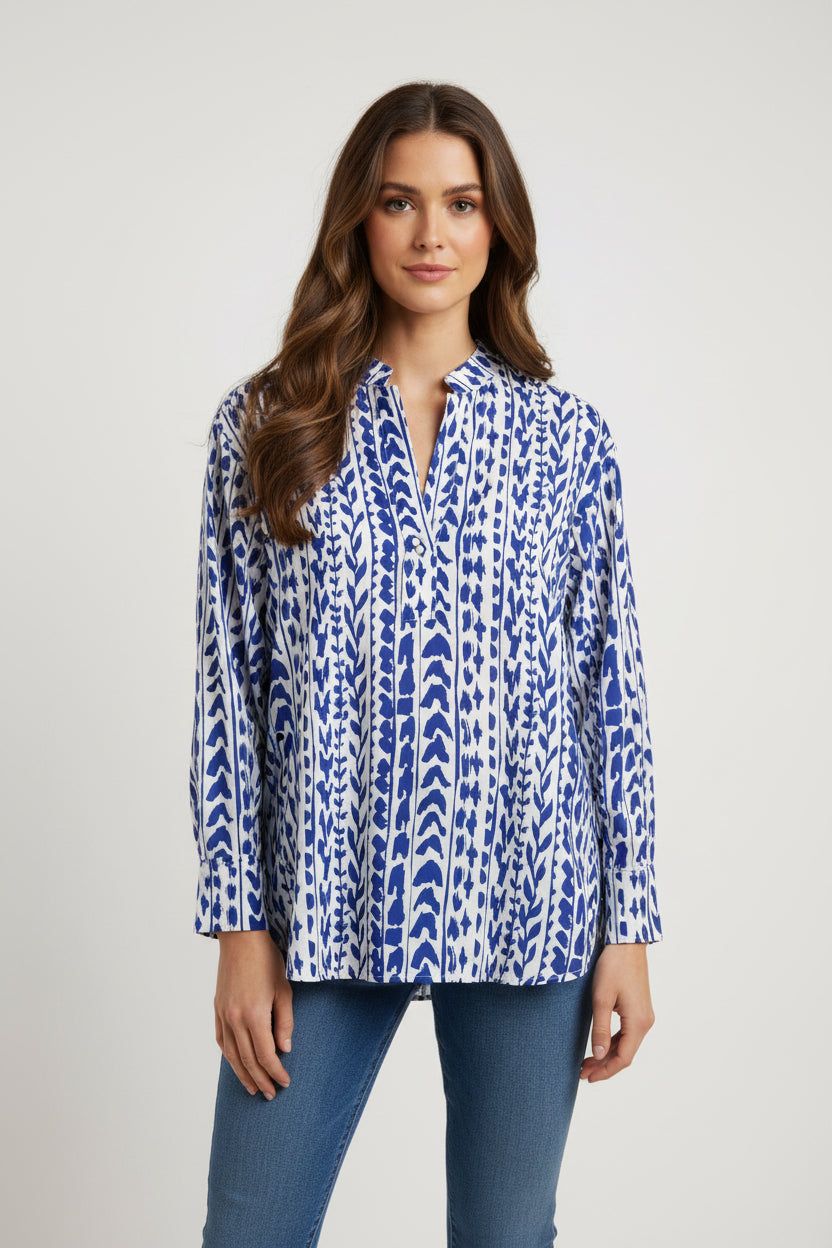 Cobalt Trail Iris Blouse