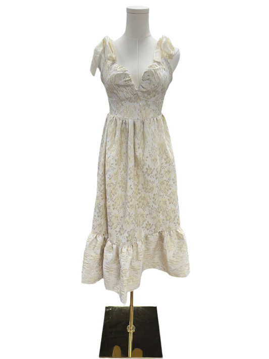 Allure White Jacquard