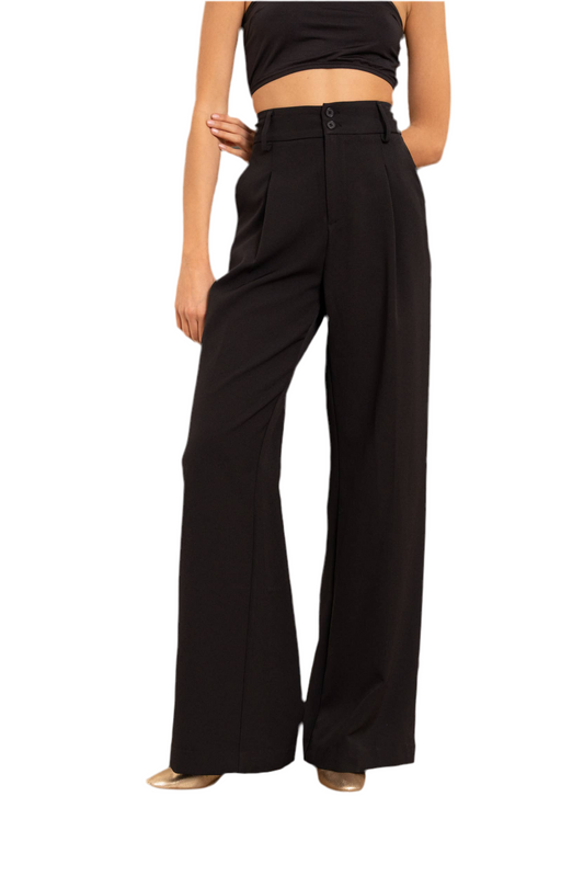 Timeless Solid wide-leg pants