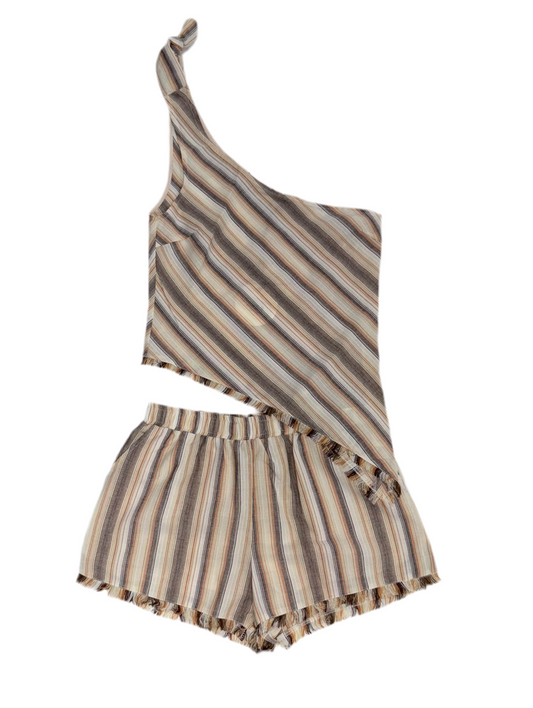 Multi Striped Linen Set