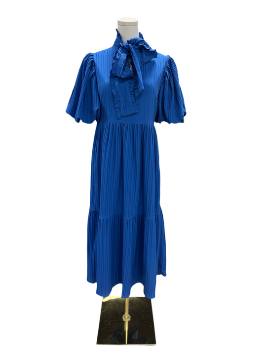 Dramatic Blue Statement Dress