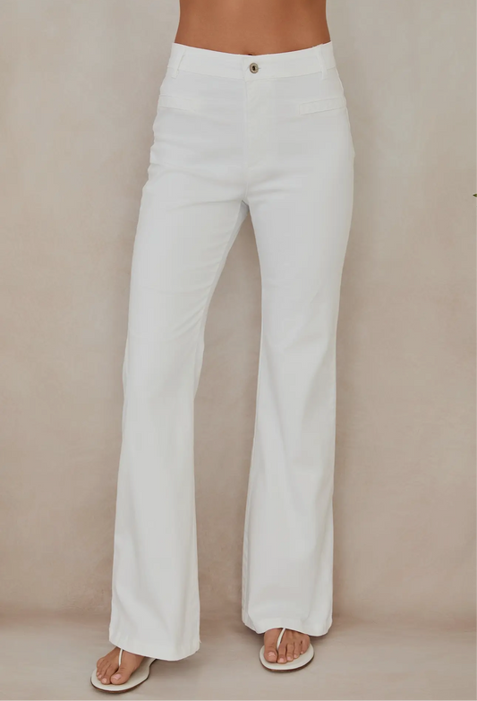 High Waisted Chino Flare