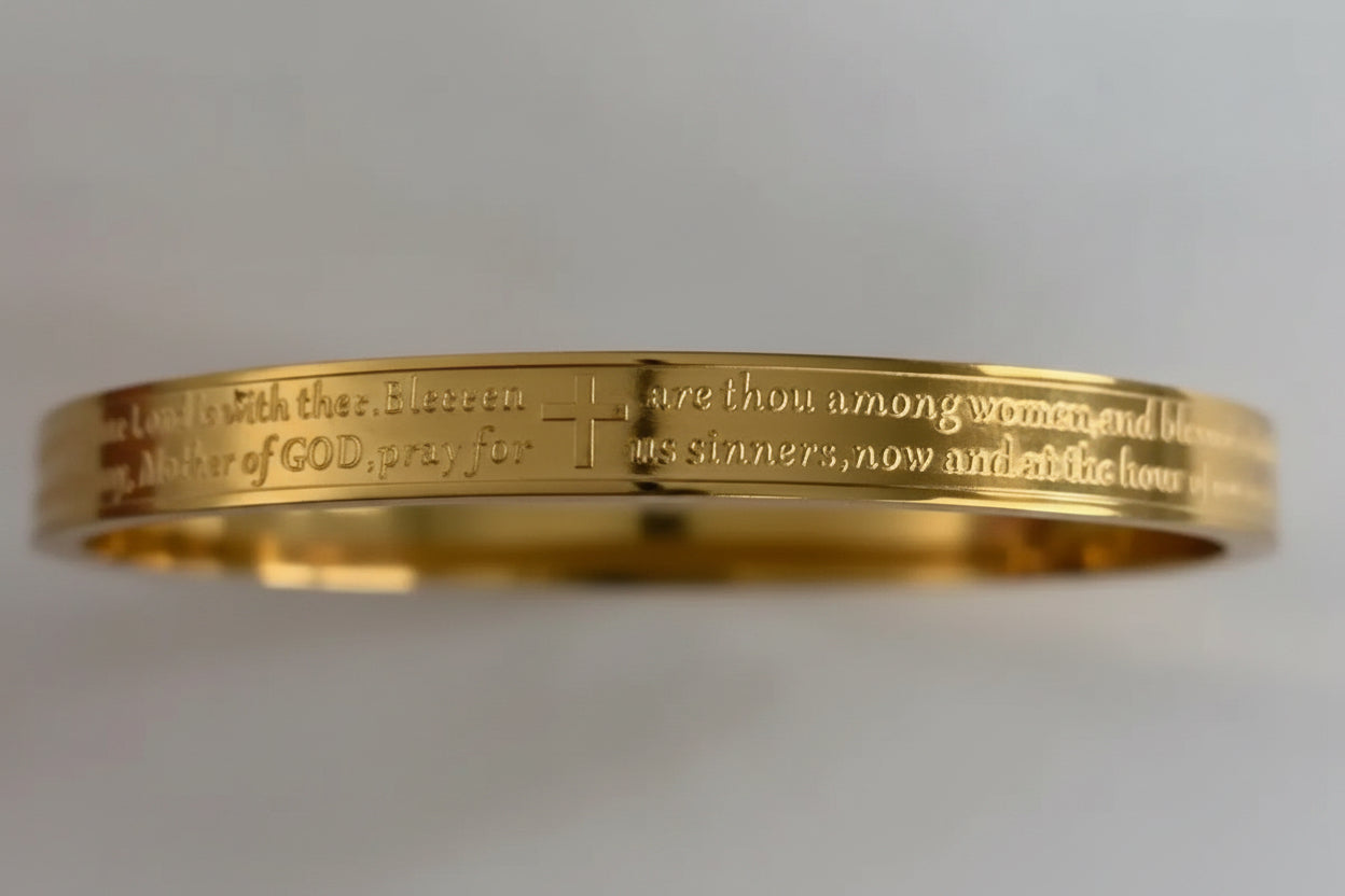 Hail Mary Prayer Bangle