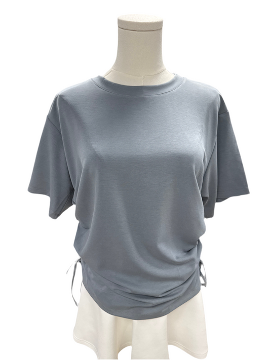 Steel Grey Side Cinch Top