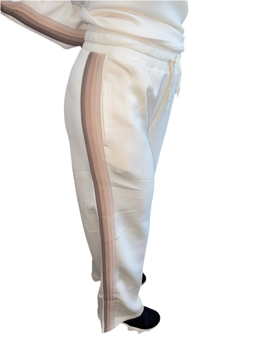 Coconut Striped Wide Leg Pant