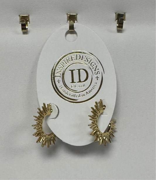 Sunburst Post Earring