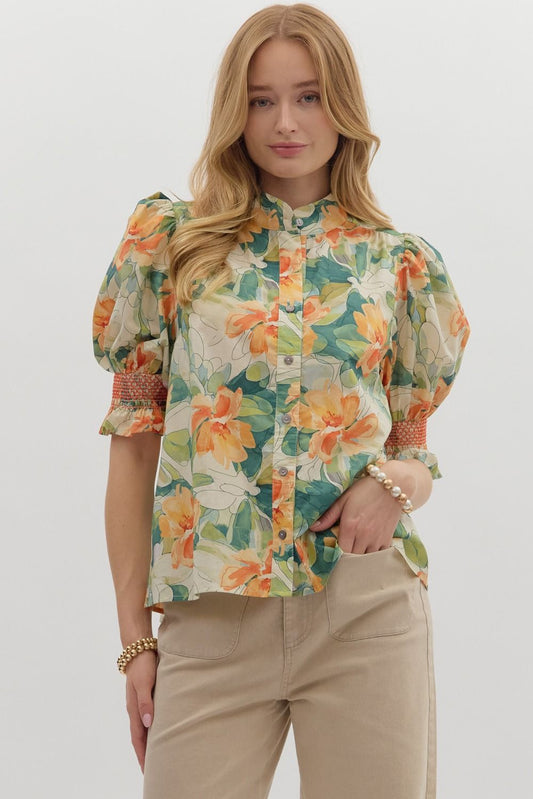Garden Floral Blouse