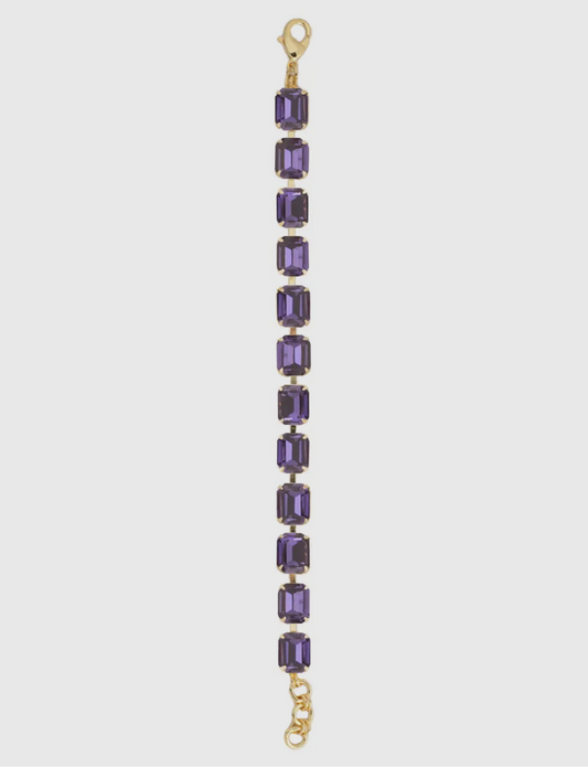 Grape Octavia Repeating Tennis Bracelet