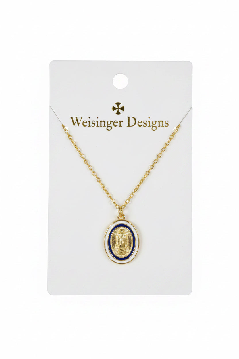 Blue Mary Necklace