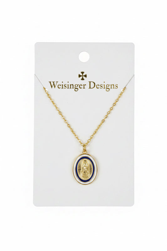 Blue Mary Necklace