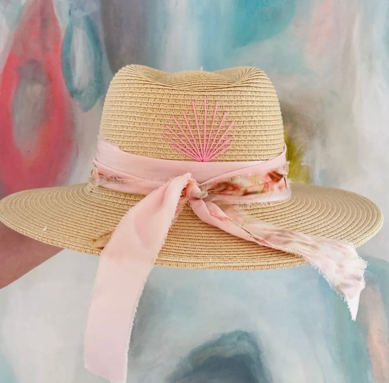 Sun Blush Cream Beach Hat
