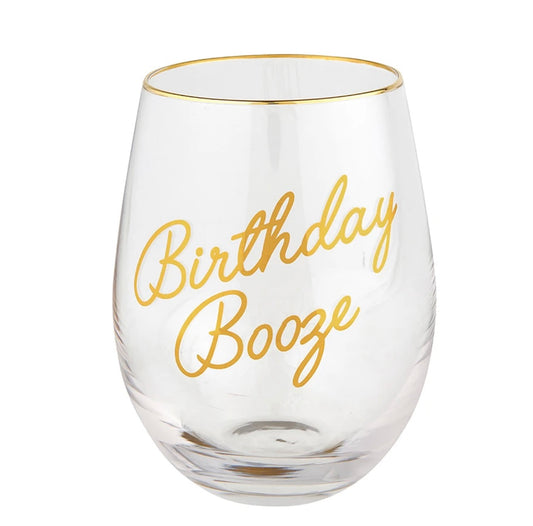 Wine Glass— Birthday Booze