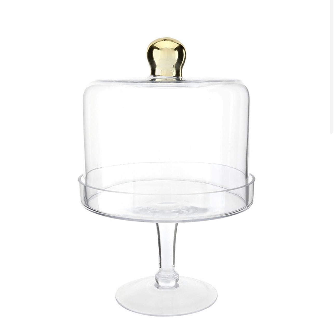Glass Dessert Stand W/ Dome