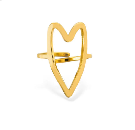 Water Resistant Heart Ring