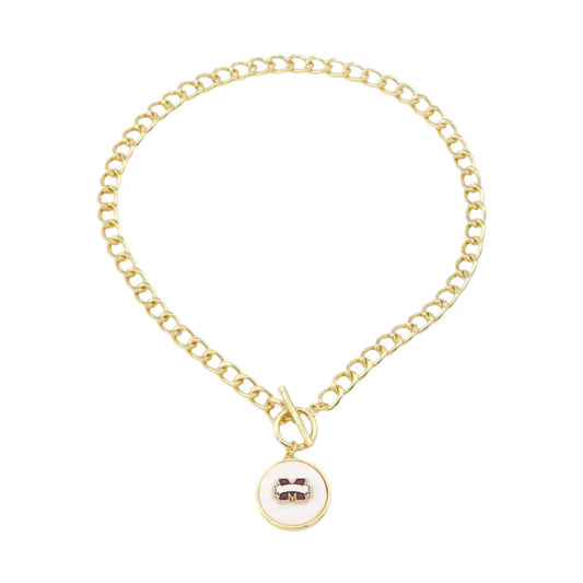 Mississippi State Logo Necklace