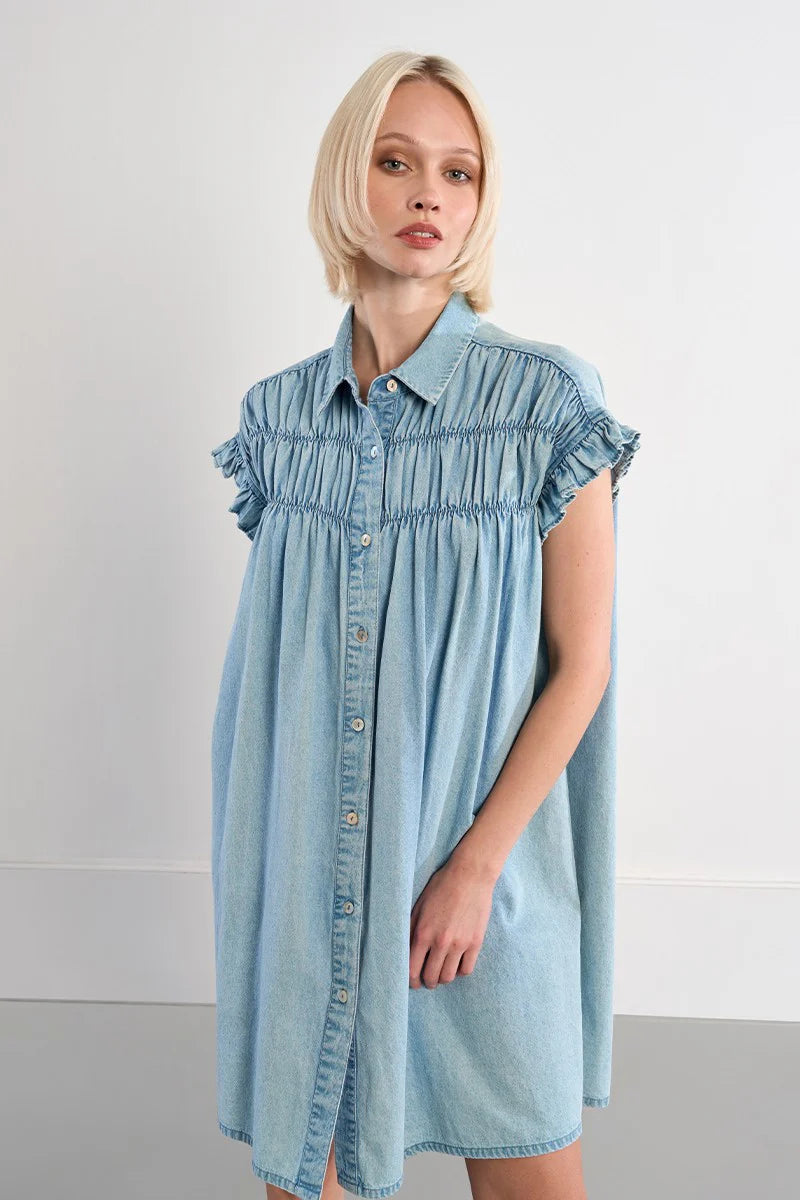 Young Ladies Denim Woven Dress