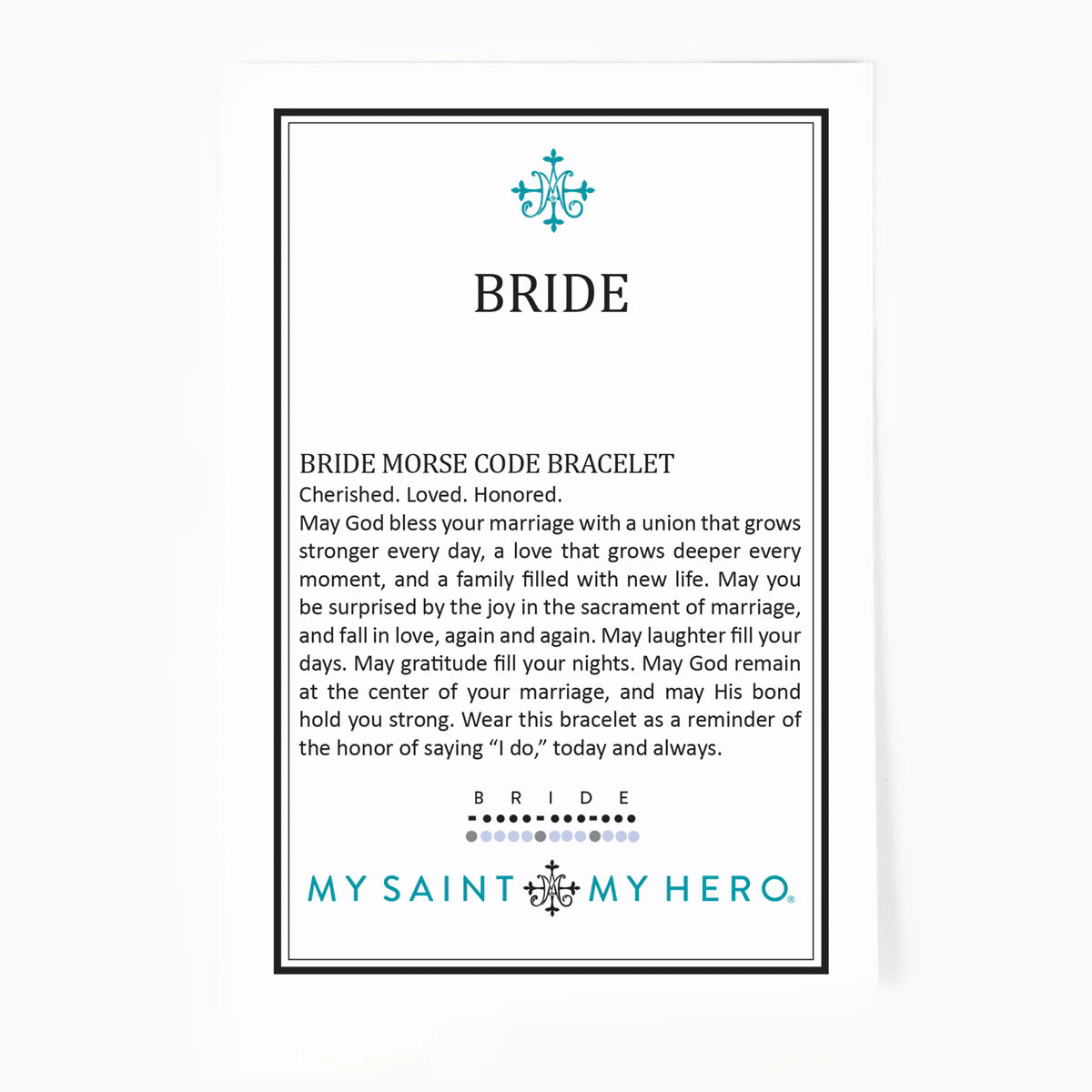 Bride Morse Code Bracelet