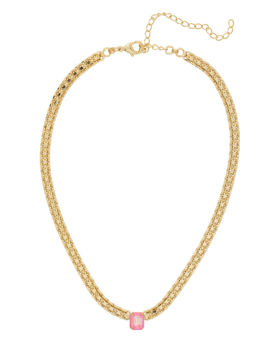 Octavia Single Crystal Tennis Necklace Big Flirt