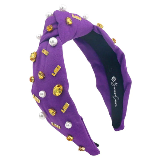 Purple LSU Logo Headband