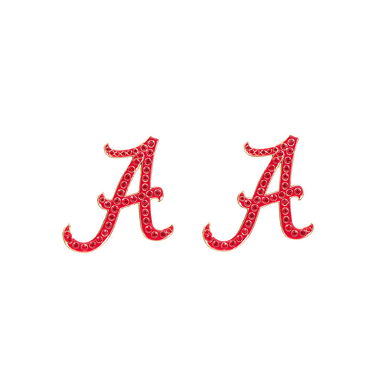 Alabama Pave Logo Studs