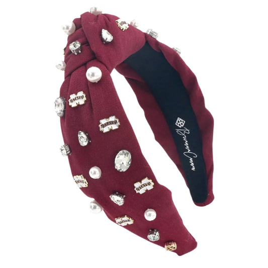 Maroon Mississippi State Headband