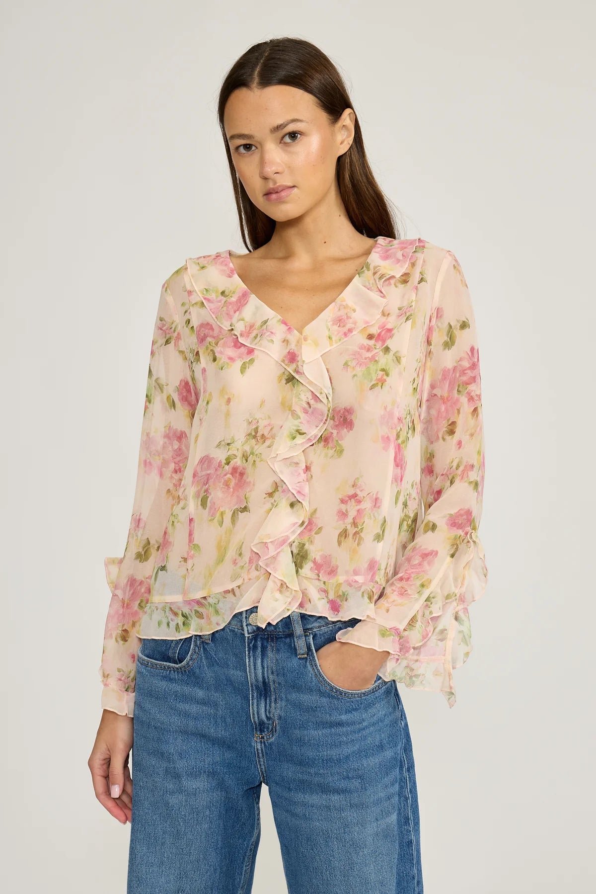 Liza Ruffle Top