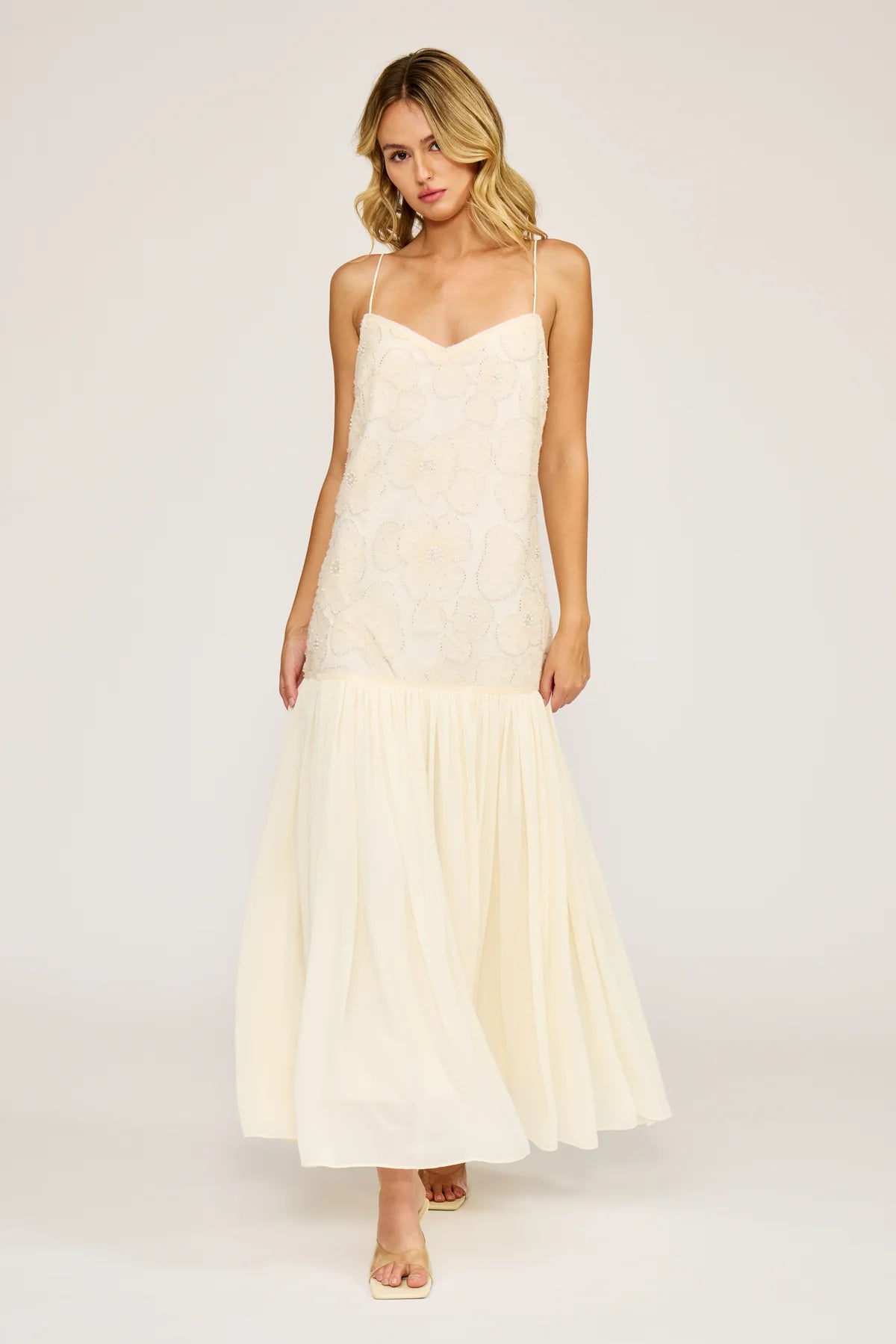 Emily Drop Waist Sequined Dress