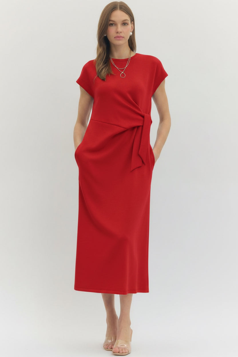 Red Cloud Tie Side Dress
