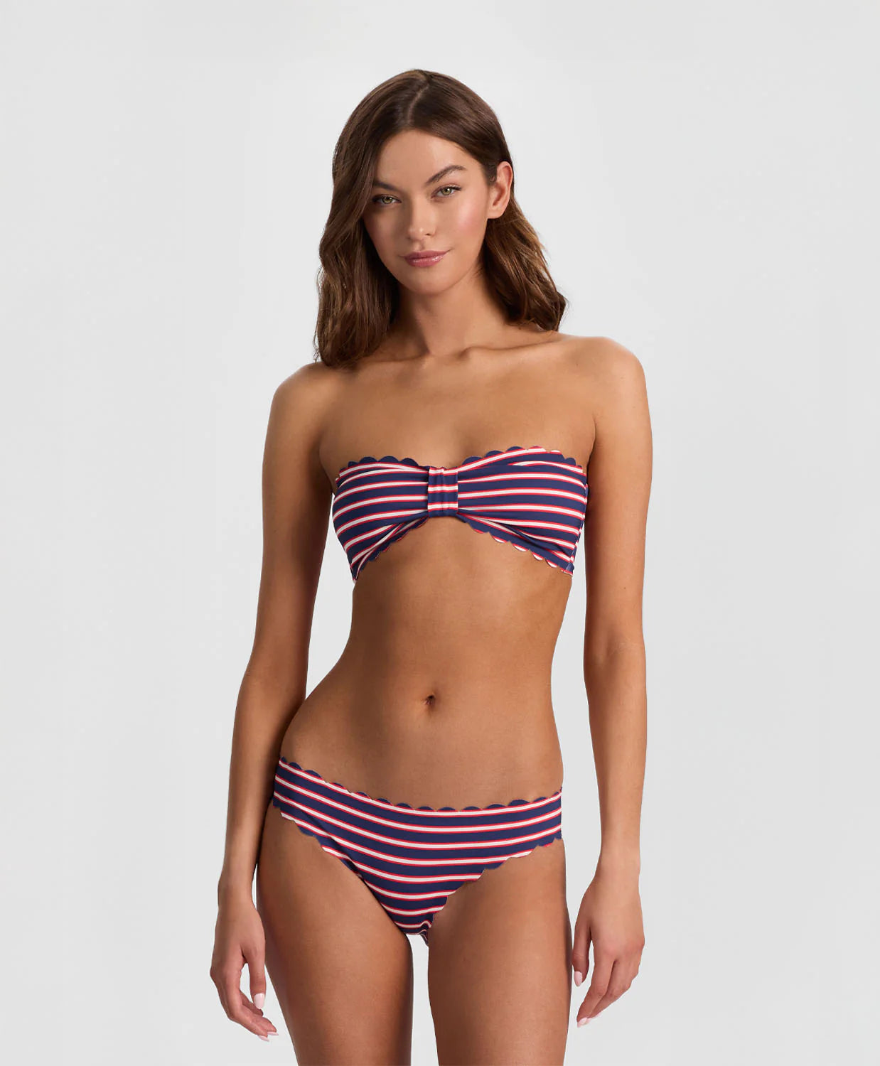 Teakwood Reversible Scallop Bandeau