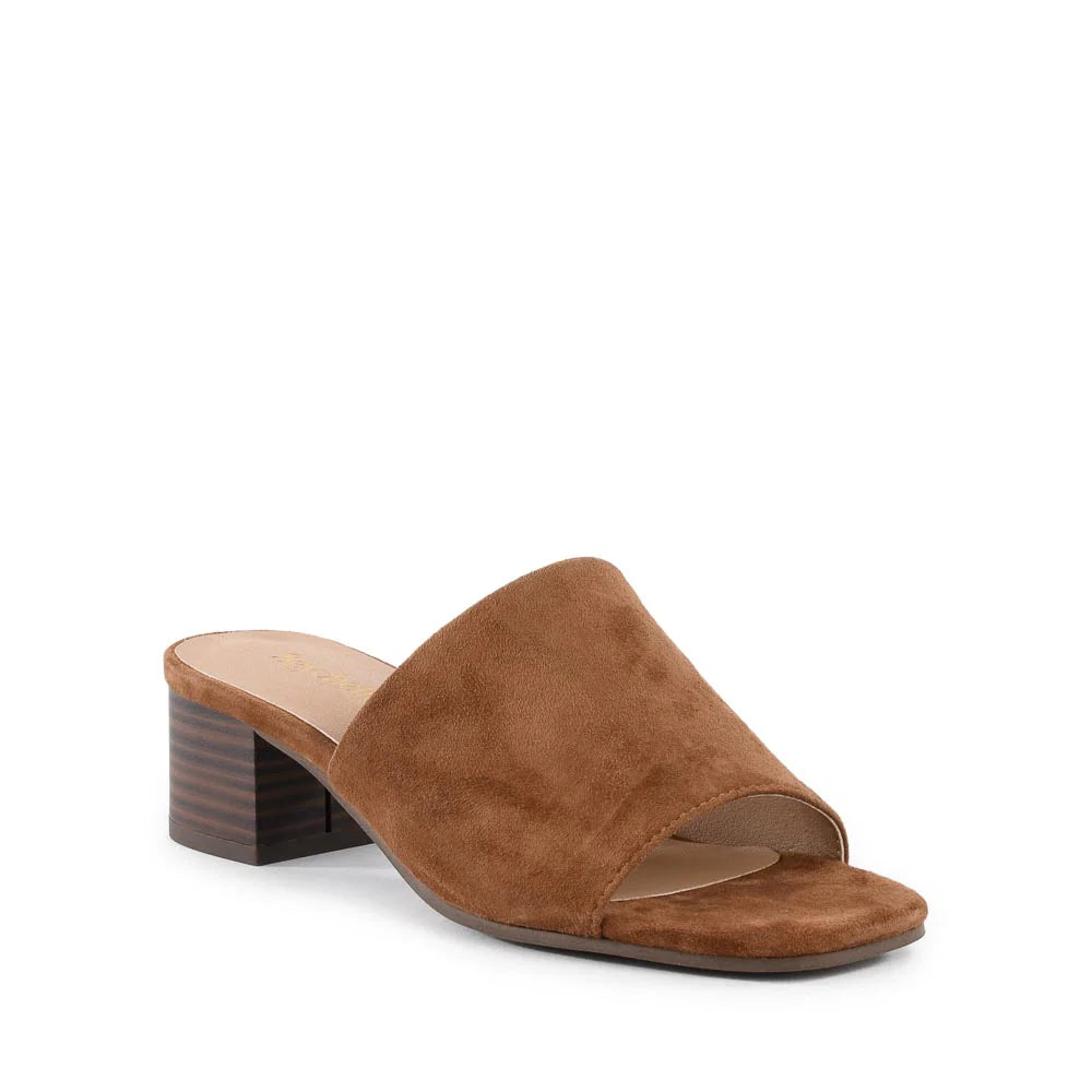 Pepper Brown Suede Heel