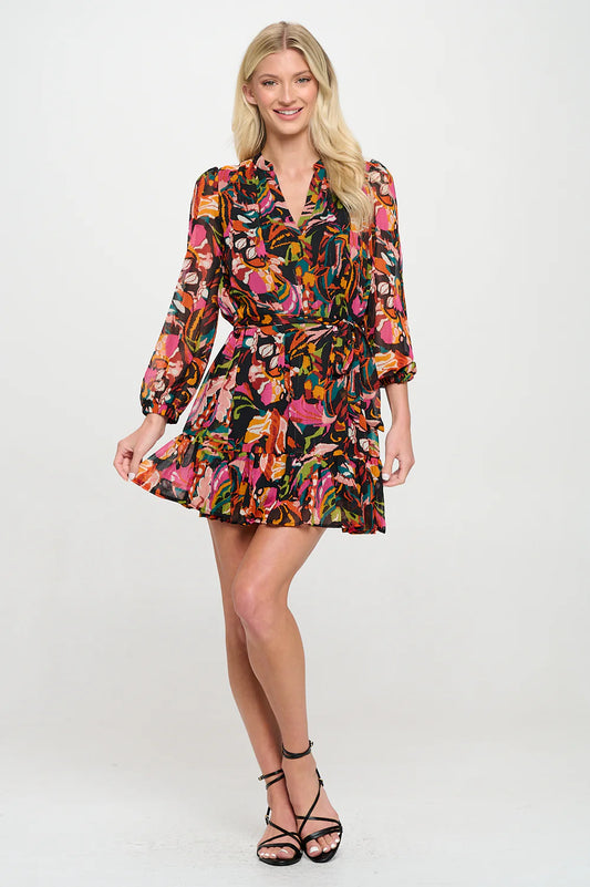Black Ikat Dress
