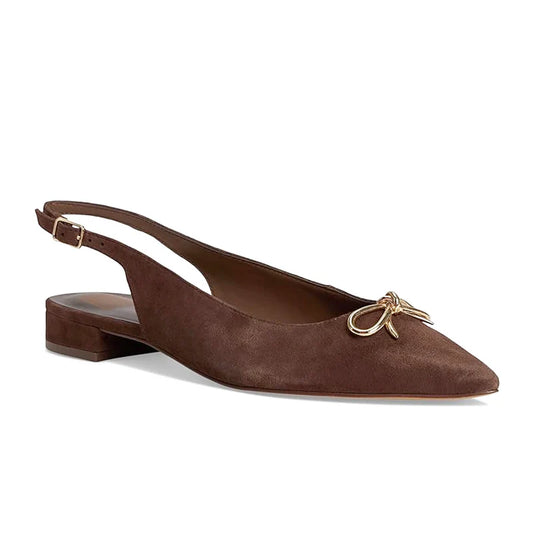 Obella Brown Suede Flat
