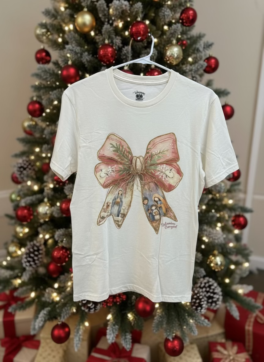 Nativity Scene Cream Tee